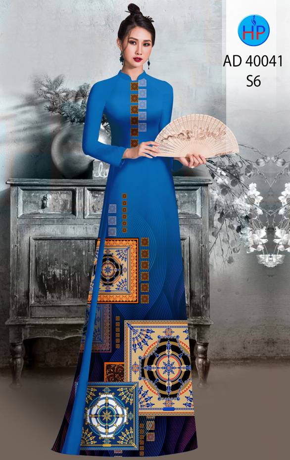 Vải Áo Dài Hoa Văn Kiểu Mới AD 40041 58 Vải Áo Dài Hoa Văn Kiểu Mới AD 40041