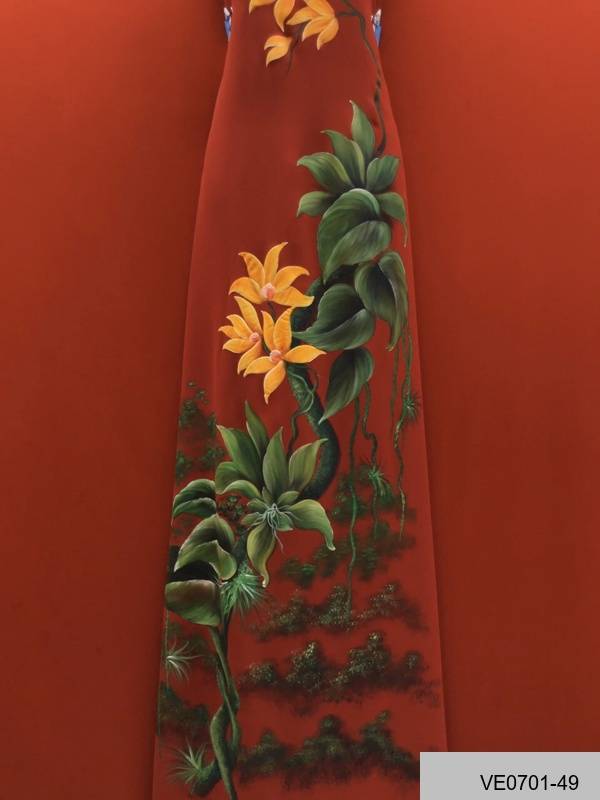 Vải Áo Dài Thái Tuấn Vẽ Tay Cao Cấp Hình Hoa Ly Mới Ra AD VE0701_50 6 Vải Áo Dài Thái Tuấn Vẽ Tay Cao Cấp Hình Hoa Ly Mới Ra AD VE0701_50