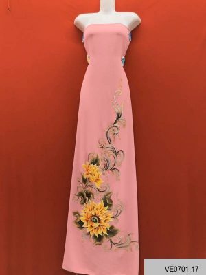 Vải Áo Dài Thái Tuấn Vẽ Tay Hoa Hướng Dương Độc Đáo AD VE0701_16 9 1626495522 360 Vai Ao Dai Thai Tuan Ve Tay Hoa Huong Duong