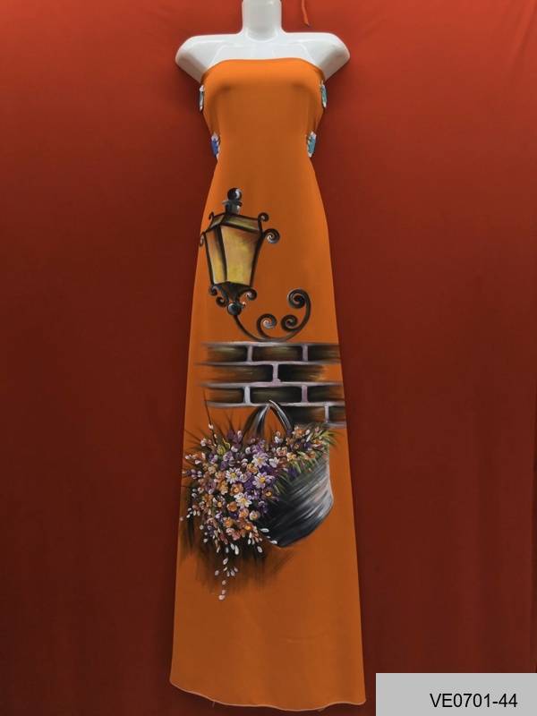 Vải Áo Dài Thái Tuấn Vẽ Hoa Độc Đáo Độc Đáo AD VE0701_44