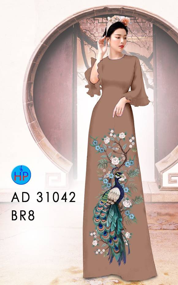 Vải Áo Dài Chim Công Vừa Ra AD 31042 47 Vải Áo Dài Chim Công Vừa Ra  AD 31042