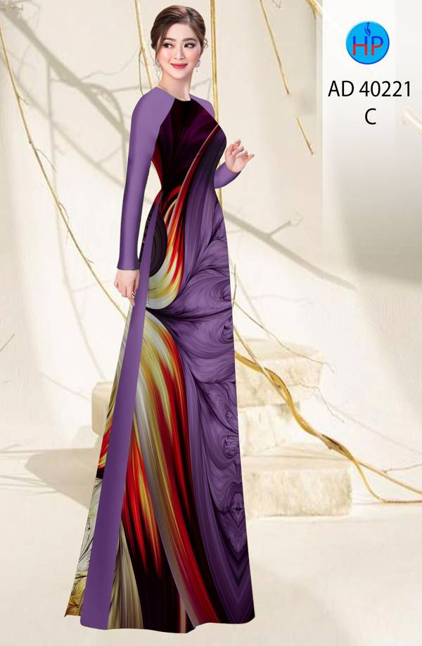 Vải Áo Dài Hoa Văn Độc Đáo AD 40221 37 Vải Áo Dài Hoa Văn Độc Đáo AD 40221