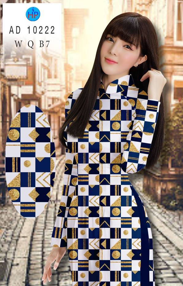 Vải Áo Dài Hoa Văn Mới Ra AD 10222 51 Vải Áo Dài Hoa Văn Mới Ra AD 10222