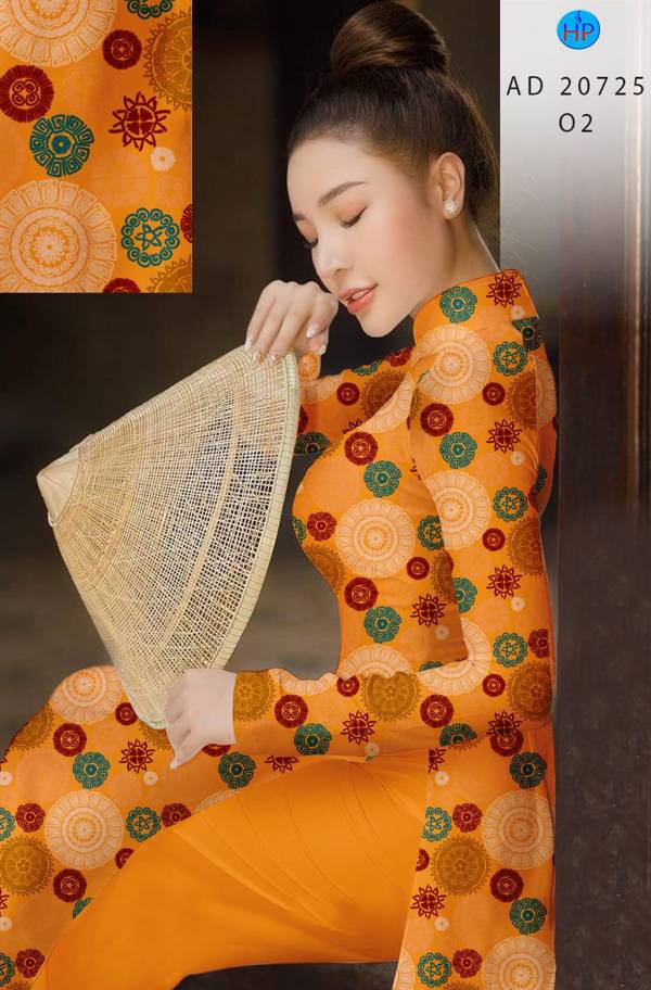 Vải Áo Dài Hoa Văn Kiểu Mới AD 20725 37 Vải Áo Dài Hoa Văn Kiểu Mới AD 20725