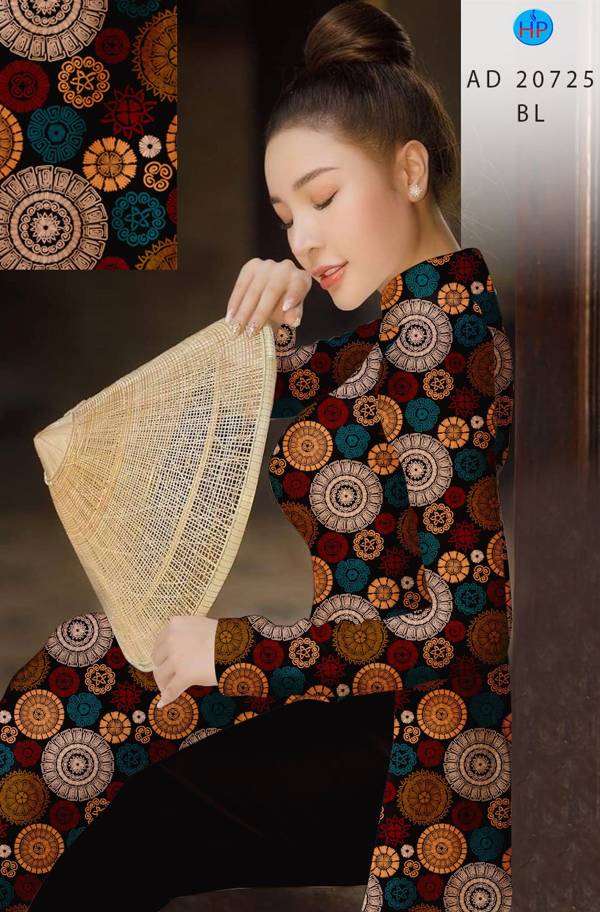 Vải Áo Dài Hoa Văn Kiểu Mới AD 20725 40 Vải Áo Dài Hoa Văn Kiểu Mới AD 20725
