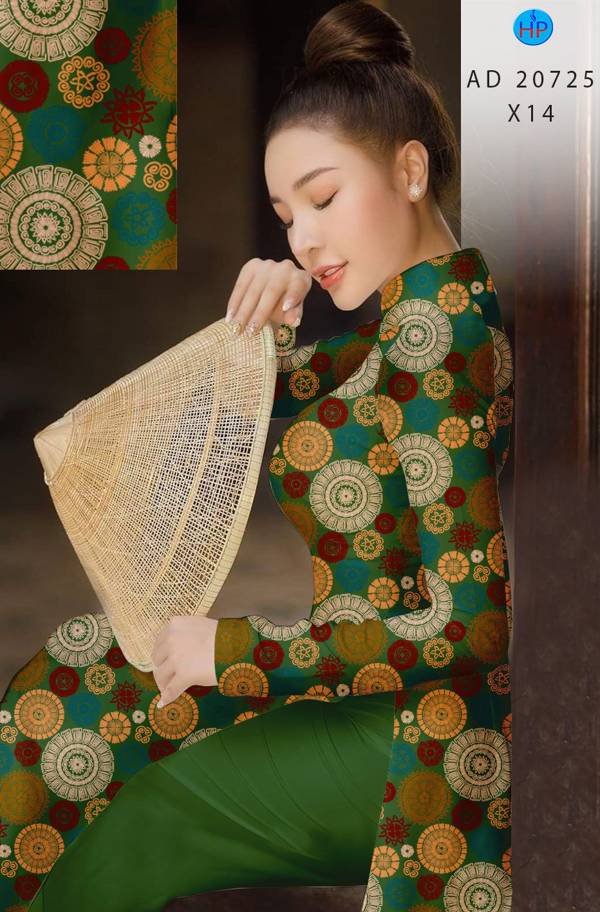 Vải Áo Dài Hoa Văn Kiểu Mới AD 20725 42 Vải Áo Dài Hoa Văn Kiểu Mới AD 20725