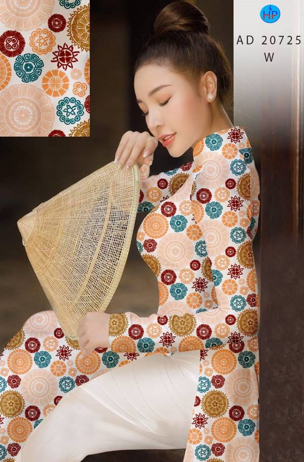 Vải Áo Dài Hoa Văn Kiểu Mới AD 20725 41 Vải Áo Dài Hoa Văn Kiểu Mới AD 20725