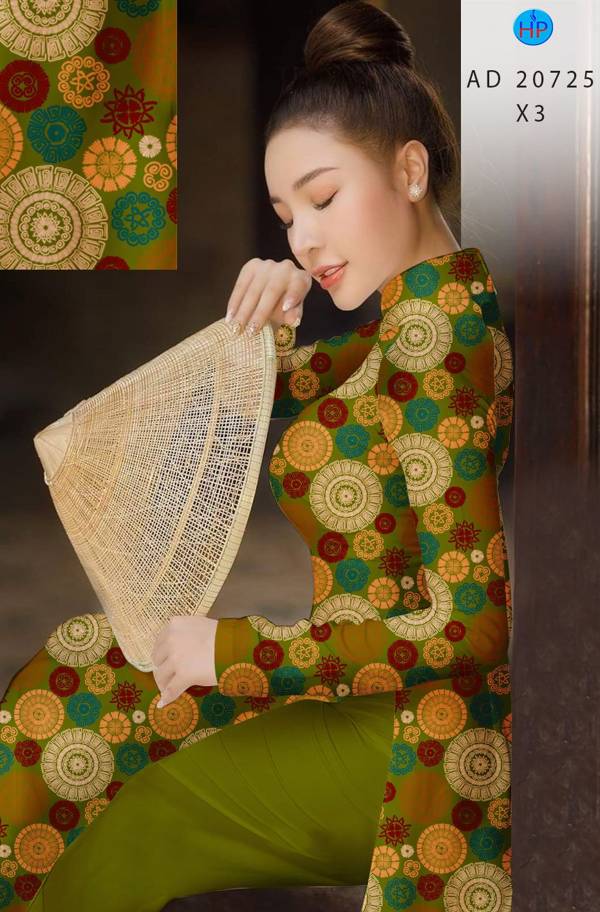 Vải Áo Dài Hoa Văn Kiểu Mới AD 20725 44 Vải Áo Dài Hoa Văn Kiểu Mới AD 20725