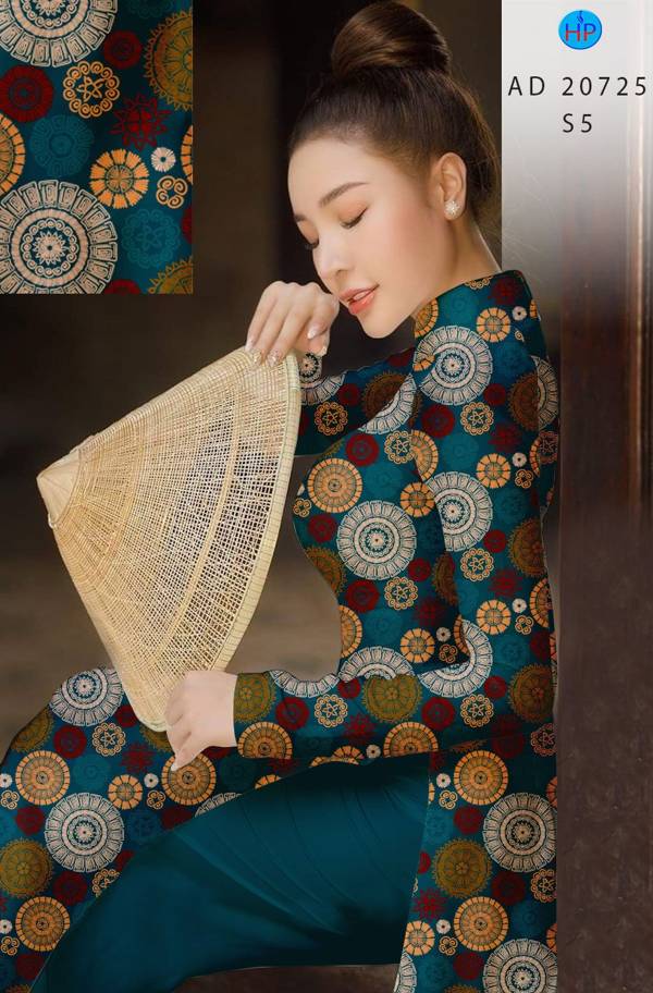 Vải Áo Dài Hoa Văn Kiểu Mới AD 20725 46 Vải Áo Dài Hoa Văn Kiểu Mới AD 20725
