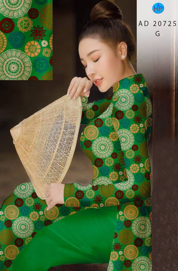 Vải Áo Dài Hoa Văn Kiểu Mới AD 20725 48 Vải Áo Dài Hoa Văn Kiểu Mới AD 20725