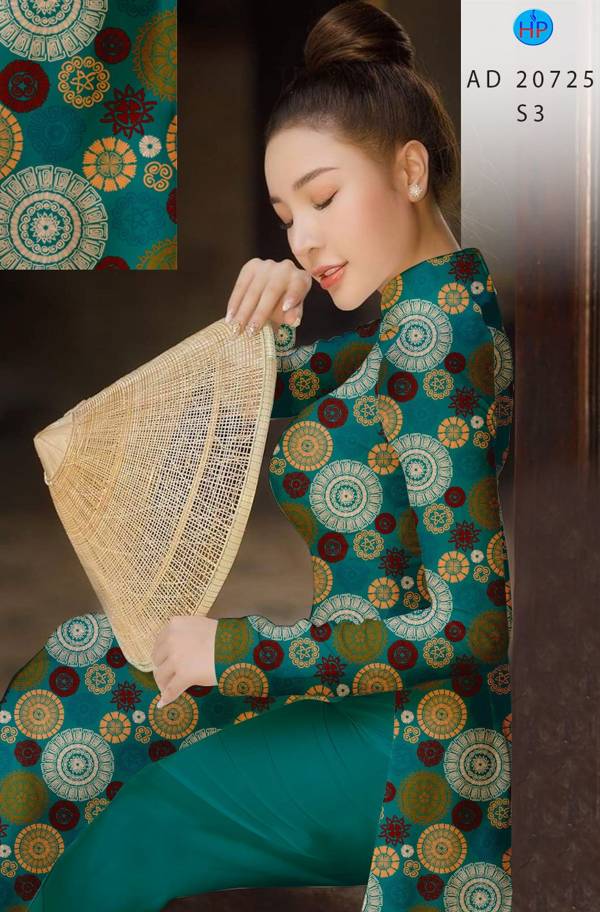 Vải Áo Dài Hoa Văn Kiểu Mới AD 20725 52 Vải Áo Dài Hoa Văn Kiểu Mới AD 20725