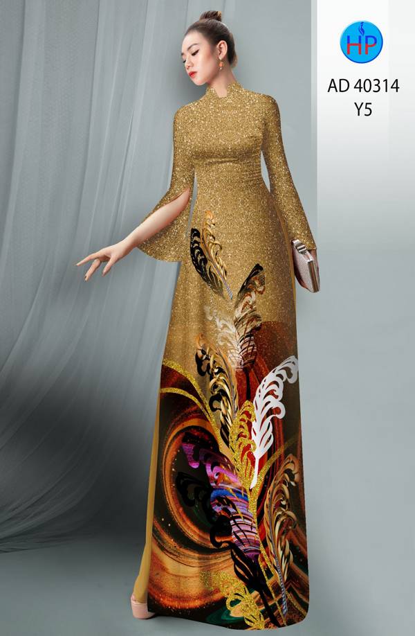 Vải Áo Dài Hoa In 3D Mới Ra AD 40314 37 Vải Áo Dài Hoa In 3D Mới Ra AD 40314