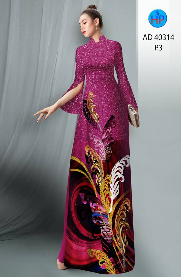 Vải Áo Dài Hoa In 3D Mới Ra AD 40314 39 Vải Áo Dài Hoa In 3D Mới Ra AD 40314