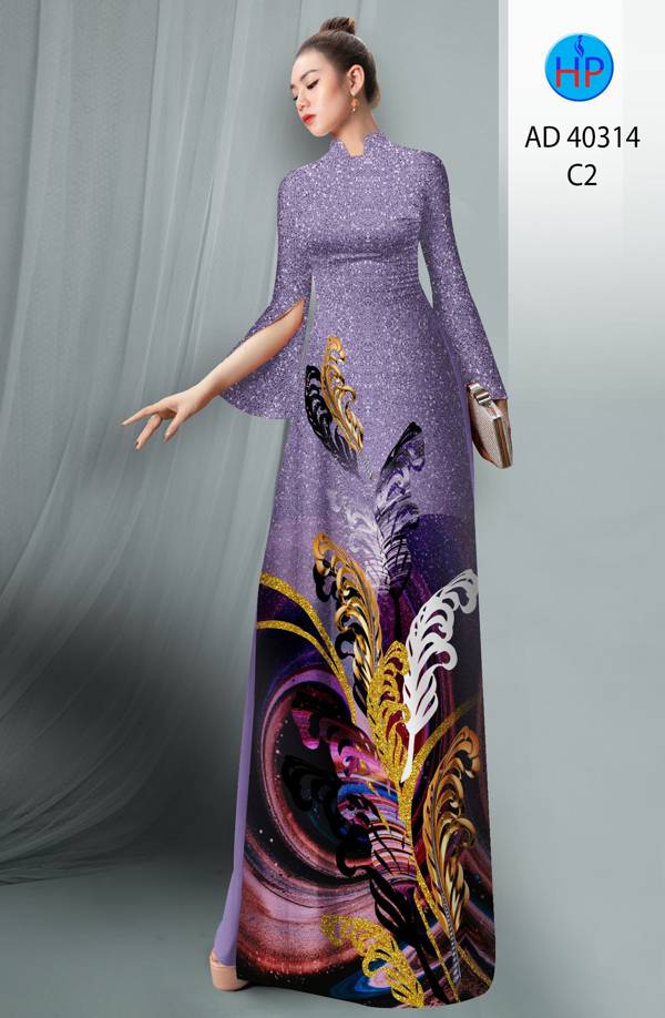 Vải Áo Dài Hoa In 3D Mới Ra AD 40314 43 Vải Áo Dài Hoa In 3D Mới Ra AD 40314