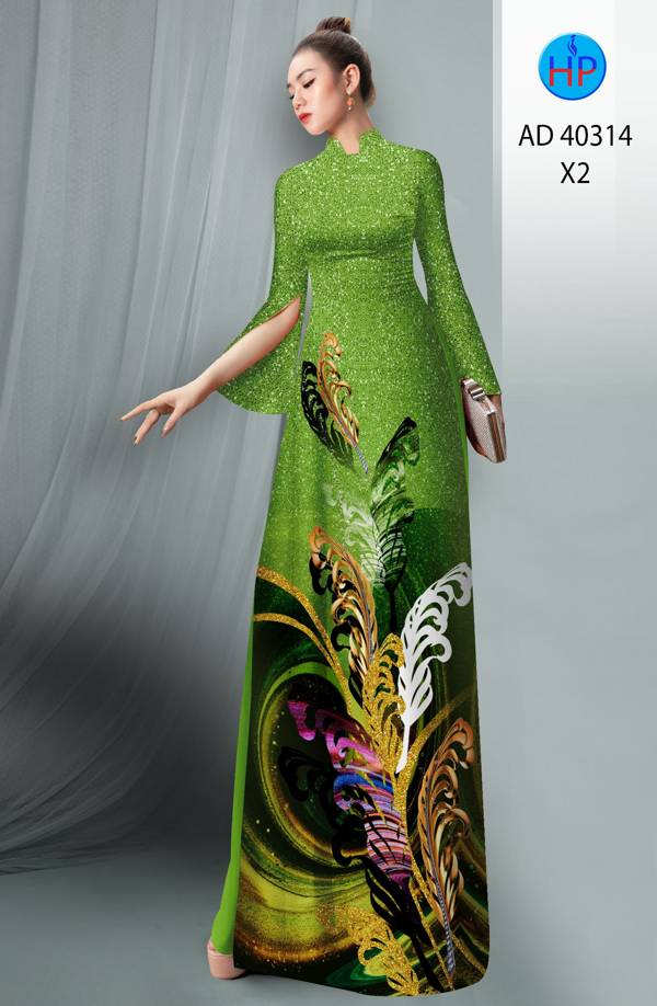Vải Áo Dài Hoa In 3D Mới Ra AD 40314 44 Vải Áo Dài Hoa In 3D Mới Ra AD 40314