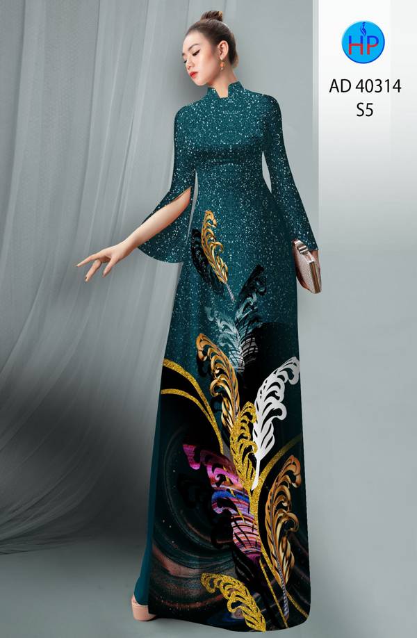 Vải Áo Dài Hoa In 3D Mới Ra AD 40314 47 Vải Áo Dài Hoa In 3D Mới Ra AD 40314
