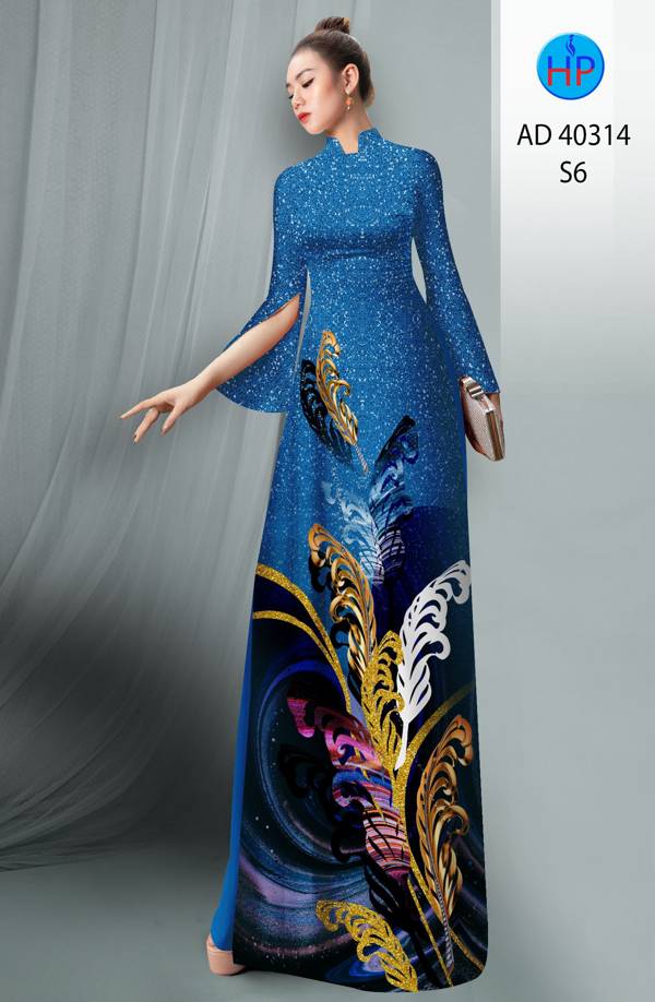 Vải Áo Dài Hoa In 3D Mới Ra AD 40314 49 Vải Áo Dài Hoa In 3D Mới Ra AD 40314