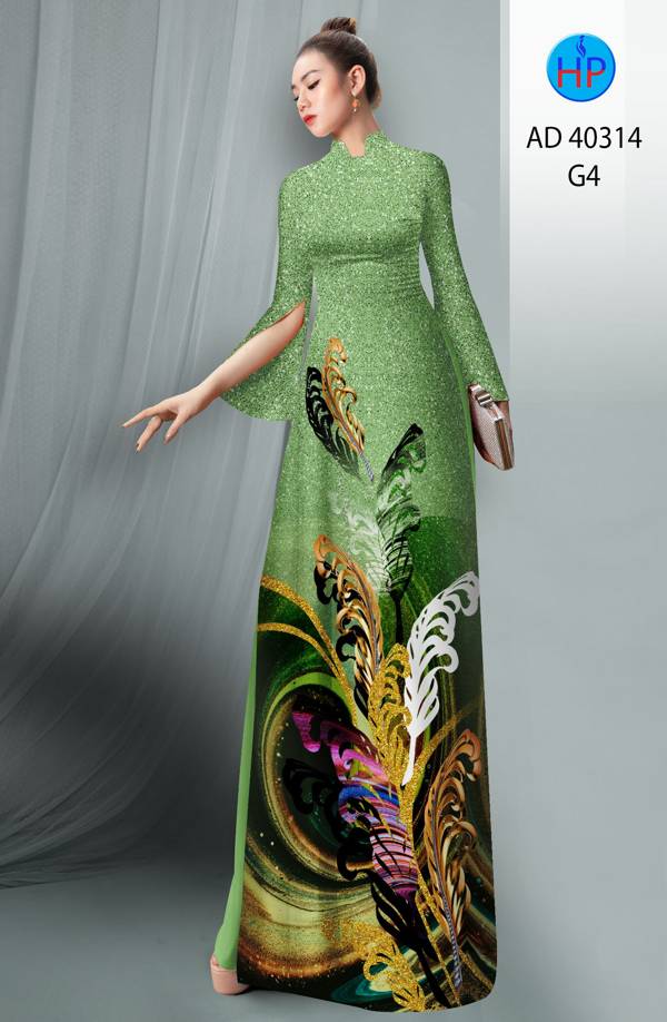 Vải Áo Dài Hoa In 3D Mới Ra AD 40314 48 Vải Áo Dài Hoa In 3D Mới Ra AD 40314