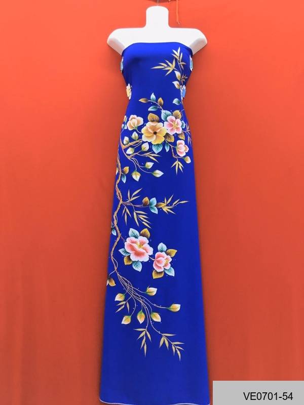 Vải Áo Dài Thái Tuấn Vẽ Hoa Đẹp Thiết Kế 2021 AD VE0701_53 11 Vải Áo Dài Thái Tuấn Vẽ Hoa Đẹp Thiết Kế 2021 AD VE0701_53