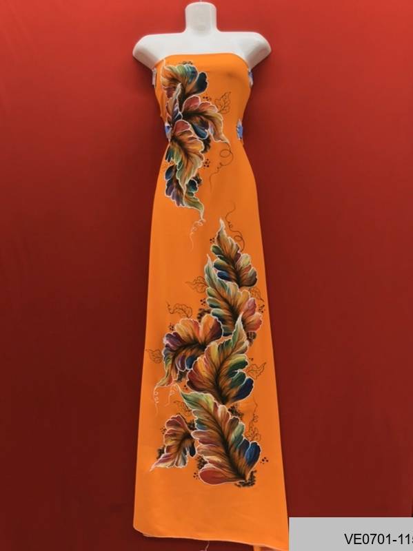 Vải Áo Dài Thái Tuấn Vẽ Lá Thiết Kế 2021 AD VE0701_114 13 Vải Áo Dài Thái Tuấn Vẽ Lá Thiết Kế 2021 AD VE0701_114