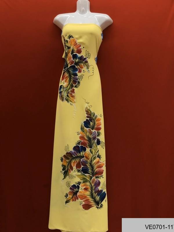 Vải Áo Dài Thái Tuấn Vẽ Lá Thiết Kế 2021 AD VE0701_114 15 Vải Áo Dài Thái Tuấn Vẽ Lá Thiết Kế 2021 AD VE0701_114