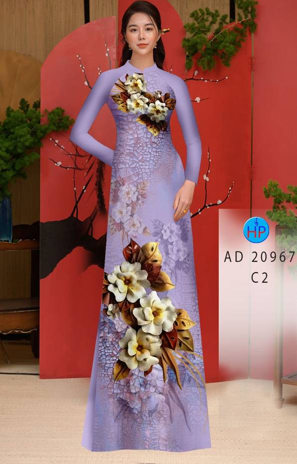 Vải Áo Dài Hoa In 3D Vừa Ra AD 20967 39 Vải Áo Dài Hoa In 3D Vừa Ra  AD 20967