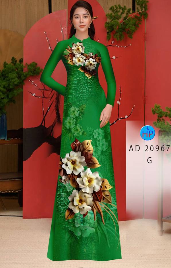 Vải Áo Dài Hoa In 3D Vừa Ra AD 20967 51 Vải Áo Dài Hoa In 3D Vừa Ra  AD 20967