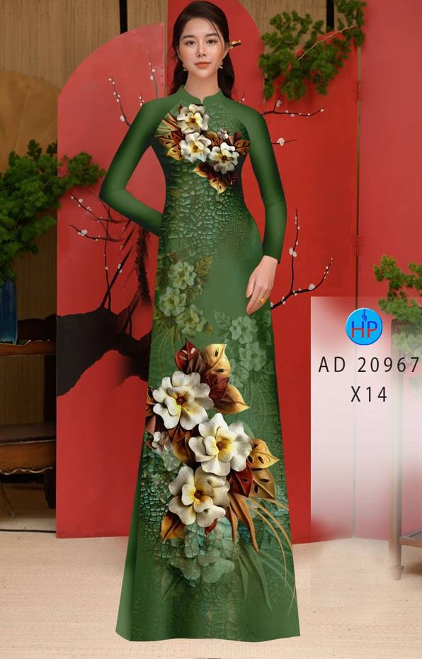 Vải Áo Dài Hoa In 3D Vừa Ra AD 20967 55 Vải Áo Dài Hoa In 3D Vừa Ra  AD 20967