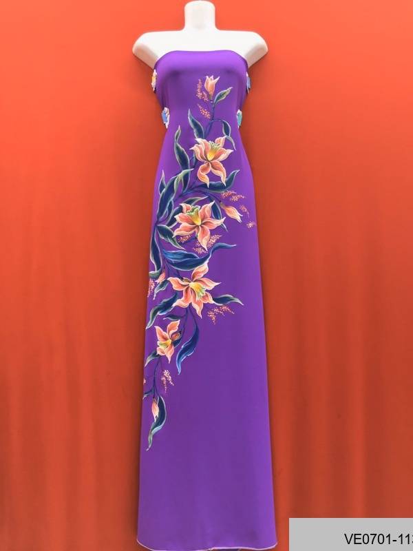 Vải Áo Dài Thái Tuấn Vẽ Hoa Độc Đáo AD VE0701_11 7 Vải Áo Dài Thái Tuấn Vẽ Hoa Độc Đáo AD VE0701_11