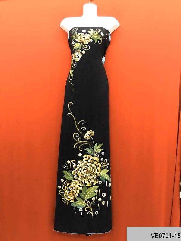 Vải Áo Dài Thái Tuấn Vẽ Hoa Cúc Kiểu Mới AD VE0701_14 46 Vải Áo Dài Thái Tuấn Vẽ Hoa Cúc Kiểu Mới AD VE0701_14