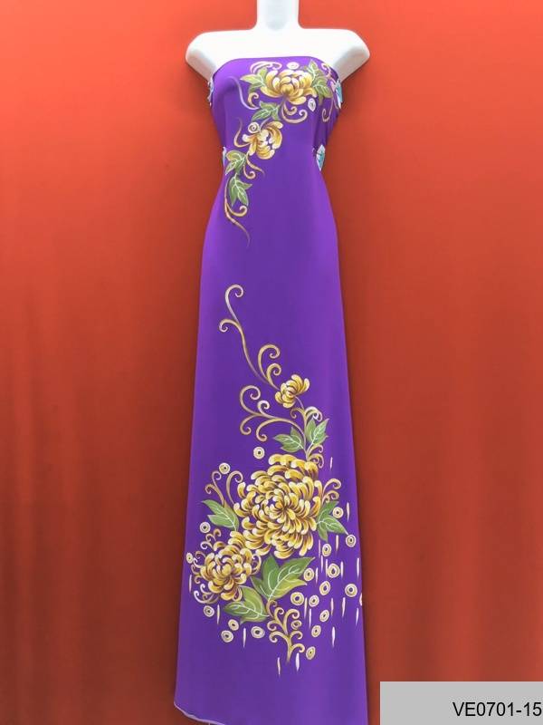 Vải Áo Dài Thái Tuấn Vẽ Hoa Cúc Kiểu Mới AD VE0701_14 49 Vải Áo Dài Thái Tuấn Vẽ Hoa Cúc Kiểu Mới AD VE0701_14