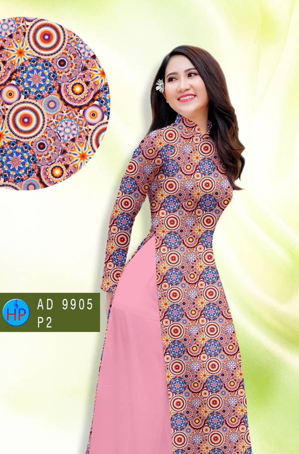 Vải Áo Dài Hoa Văn Độc Đáo AD 9905 37 Vải Áo Dài Hoa Văn Độc Đáo AD 9905