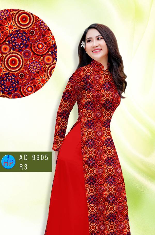 Vải Áo Dài Hoa Văn Độc Đáo AD 9905 39 Vải Áo Dài Hoa Văn Độc Đáo AD 9905