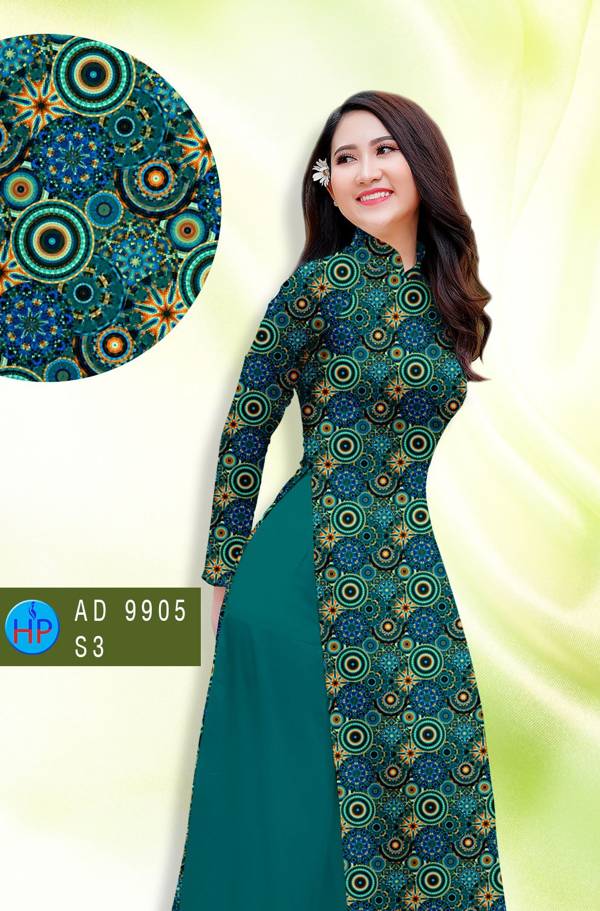 Vải Áo Dài Hoa Văn Độc Đáo AD 9905 41 Vải Áo Dài Hoa Văn Độc Đáo AD 9905