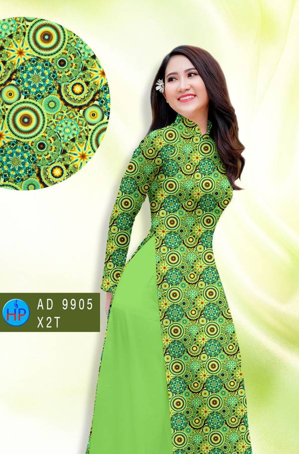 Vải Áo Dài Hoa Văn Độc Đáo AD 9905 43 Vải Áo Dài Hoa Văn Độc Đáo AD 9905