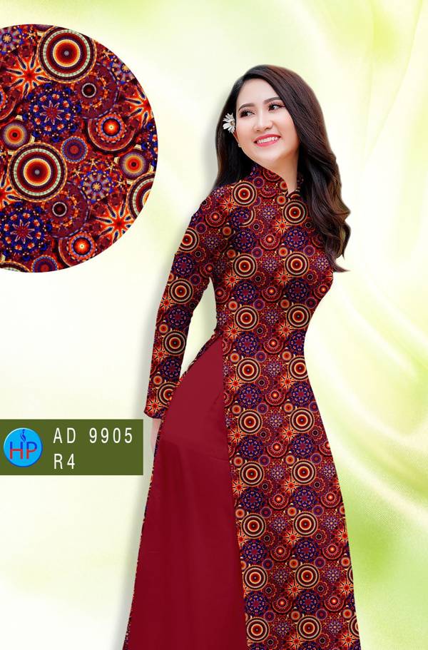 Vải Áo Dài Hoa Văn Độc Đáo AD 9905 44 Vải Áo Dài Hoa Văn Độc Đáo AD 9905