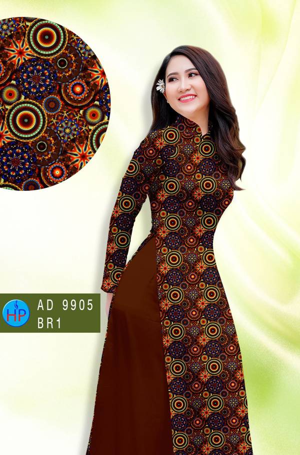 Vải Áo Dài Hoa Văn Độc Đáo AD 9905 51 Vải Áo Dài Hoa Văn Độc Đáo AD 9905