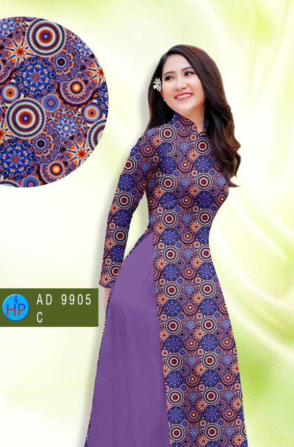 Vải Áo Dài Hoa Văn Độc Đáo AD 9905 49 Vải Áo Dài Hoa Văn Độc Đáo AD 9905