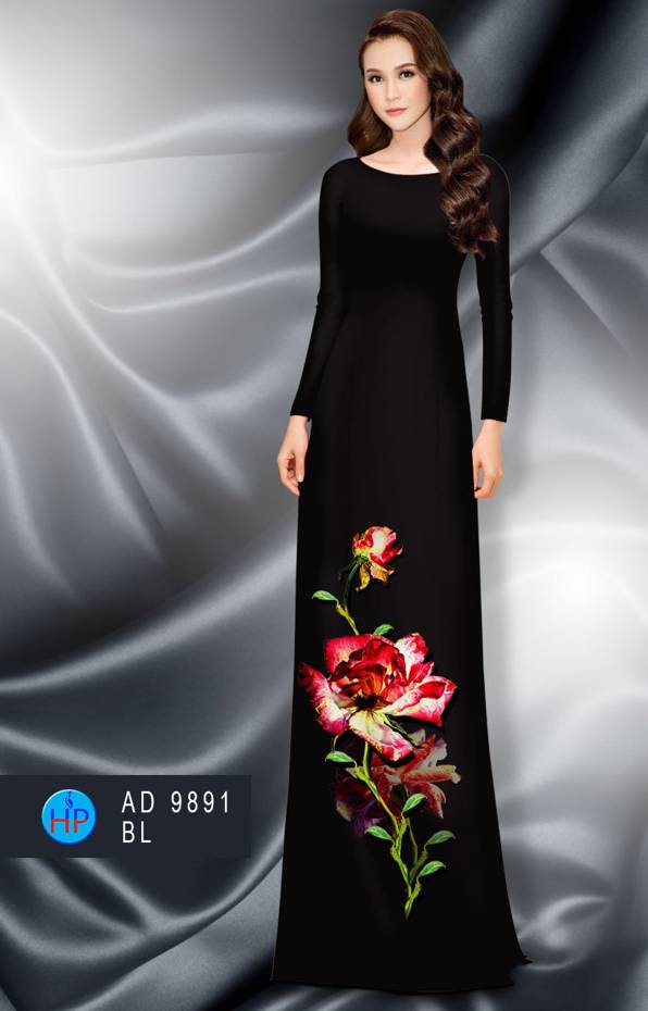 Vải Áo Dài Hoa Hồng Vừa Ra AD 9891 39 Vải Áo Dài Hoa Hồng Vừa Ra  AD 9891