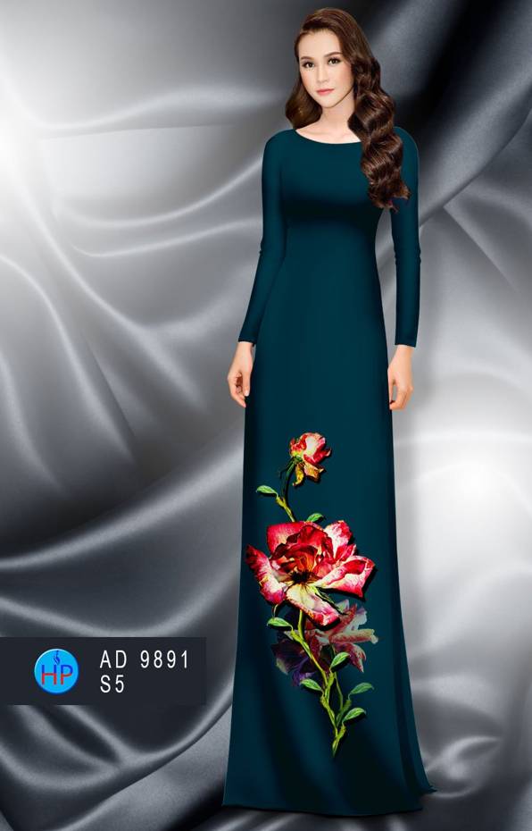 Vải Áo Dài Hoa Hồng Vừa Ra AD 9891 41 Vải Áo Dài Hoa Hồng Vừa Ra  AD 9891