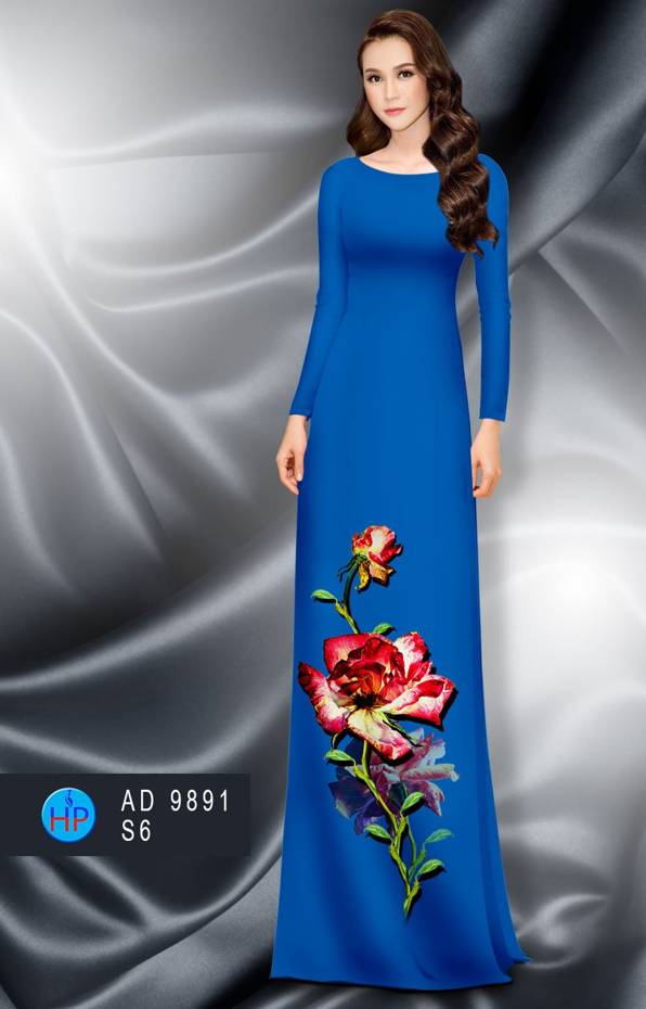 Vải Áo Dài Hoa Hồng Vừa Ra AD 9891 40 Vải Áo Dài Hoa Hồng Vừa Ra  AD 9891