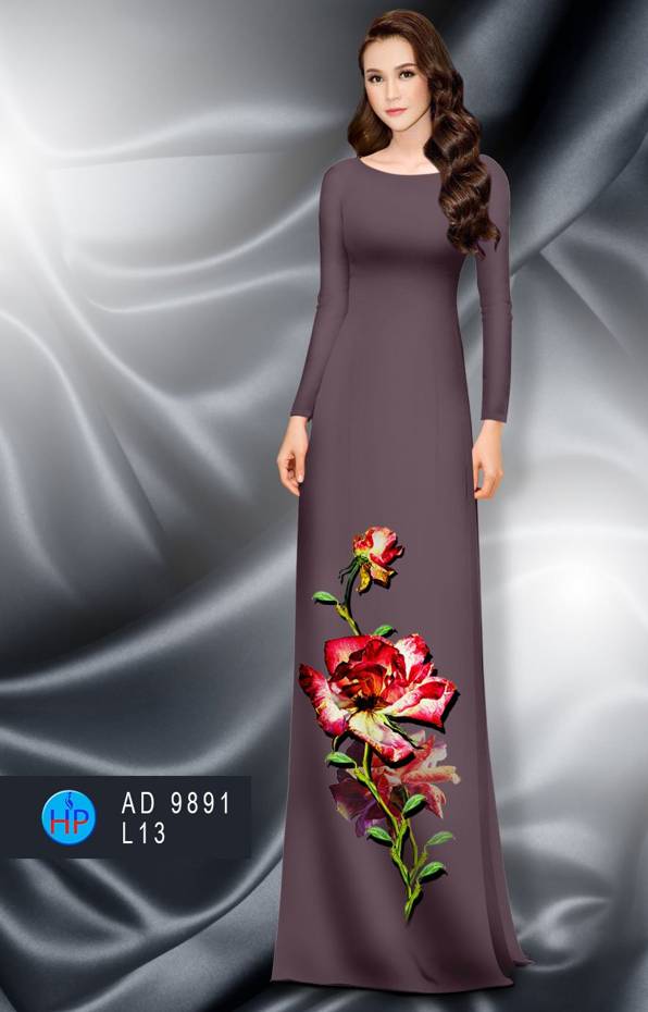 Vải Áo Dài Hoa Hồng Vừa Ra AD 9891 51 Vải Áo Dài Hoa Hồng Vừa Ra  AD 9891