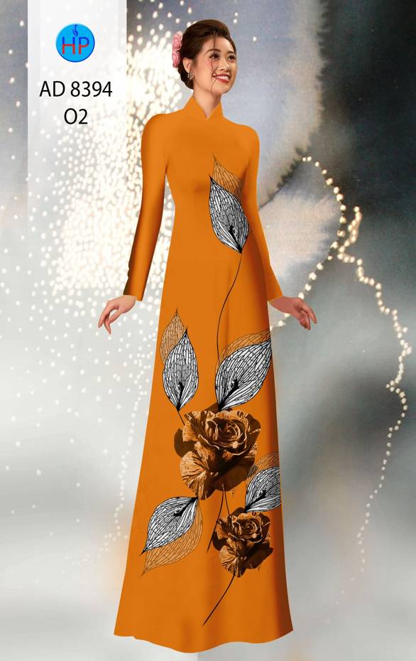 Vải Áo Dài Hoa Hồng Kiểu Mới AD 8394 40 Vải Áo Dài Hoa Hồng Kiểu Mới AD 8394