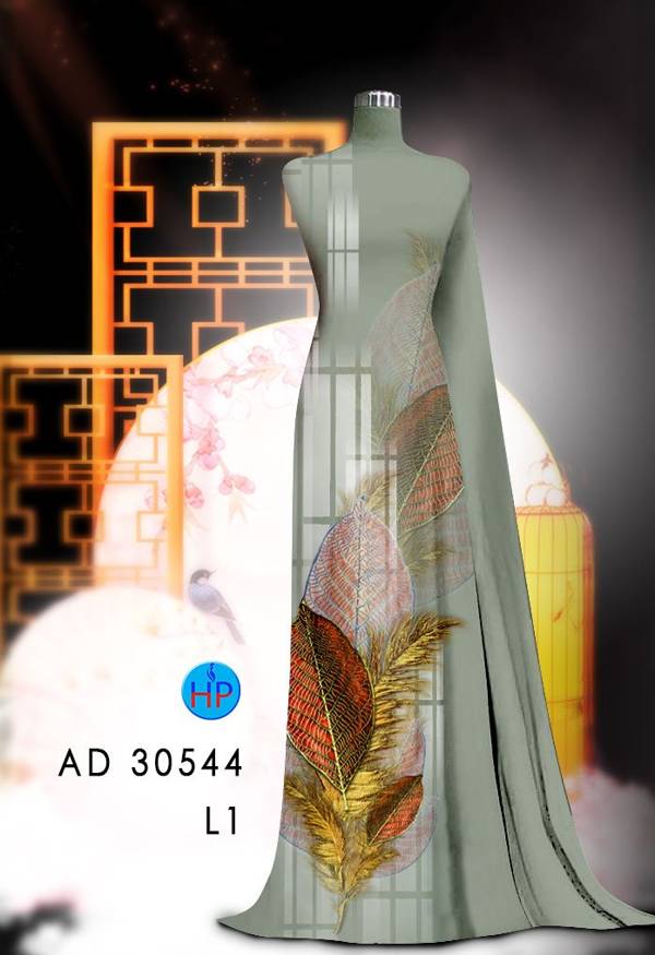 Vải Áo Dài In Hình Lá Thiết Kế 2021 AD 30544 36 Vải Áo Dài In Hình Lá Thiết Kế 2021 AD 30544