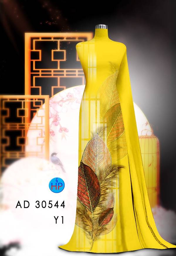 Vải Áo Dài In Hình Lá Thiết Kế 2021 AD 30544 37 Vải Áo Dài In Hình Lá Thiết Kế 2021 AD 30544