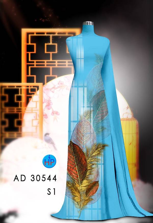 Vải Áo Dài In Hình Lá Thiết Kế 2021 AD 30544 40 Vải Áo Dài In Hình Lá Thiết Kế 2021 AD 30544