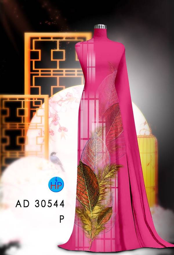 Vải Áo Dài In Hình Lá Thiết Kế 2021 AD 30544 41 Vải Áo Dài In Hình Lá Thiết Kế 2021 AD 30544