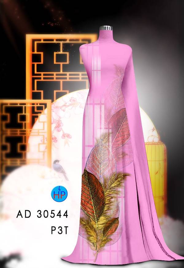 Vải Áo Dài In Hình Lá Thiết Kế 2021 AD 30544 48 Vải Áo Dài In Hình Lá Thiết Kế 2021 AD 30544