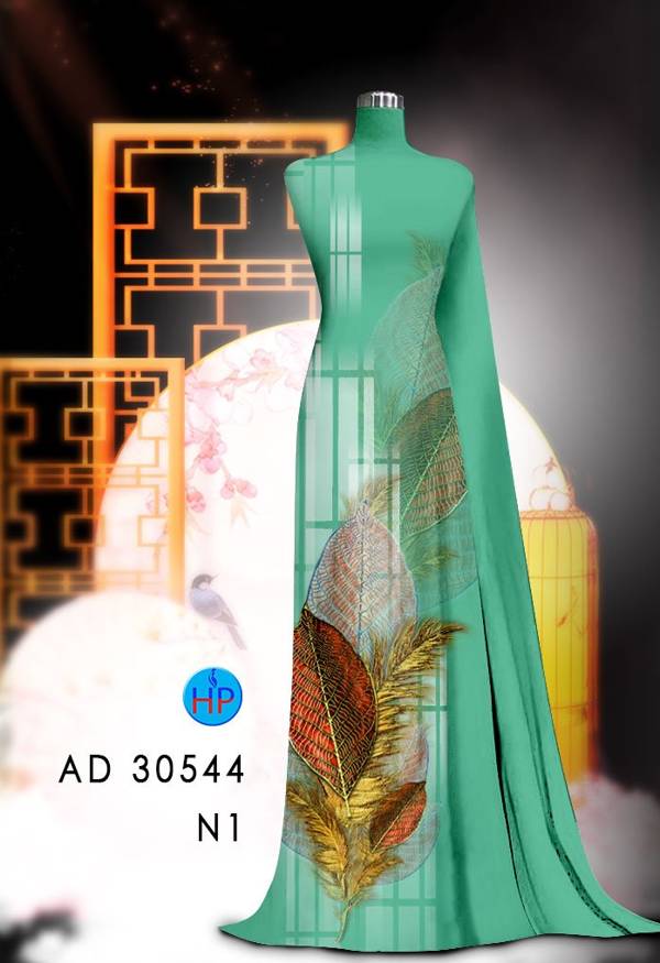 Vải Áo Dài In Hình Lá Thiết Kế 2021 AD 30544 49 Vải Áo Dài In Hình Lá Thiết Kế 2021 AD 30544