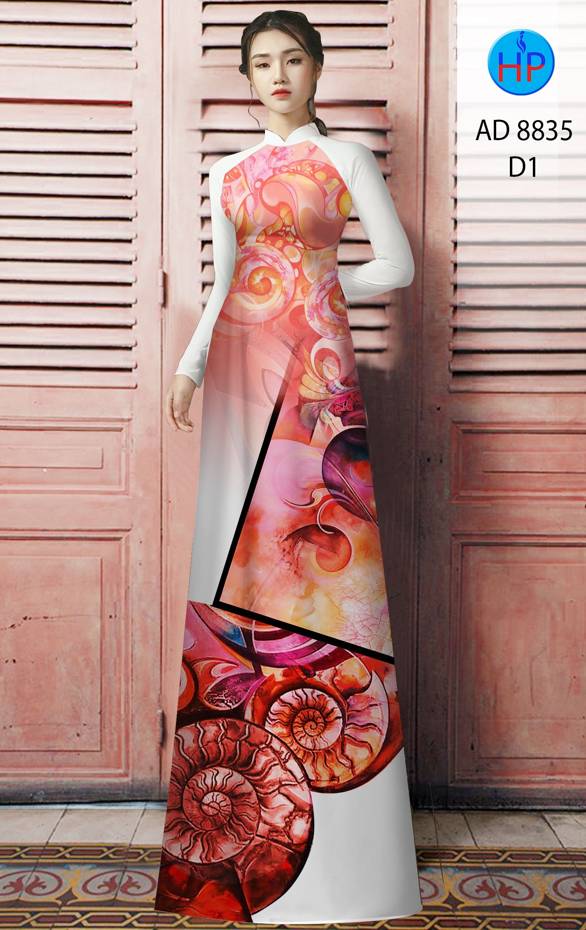 Vải Áo Dài Hoa Văn Thiết Kế 2021 AD 8835 40 Vải Áo Dài Hoa Văn Thiết Kế 2021 AD 8835